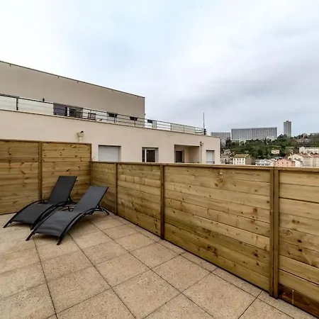 4 Personnes Terrasse Garage Climatisation 公寓 里昂